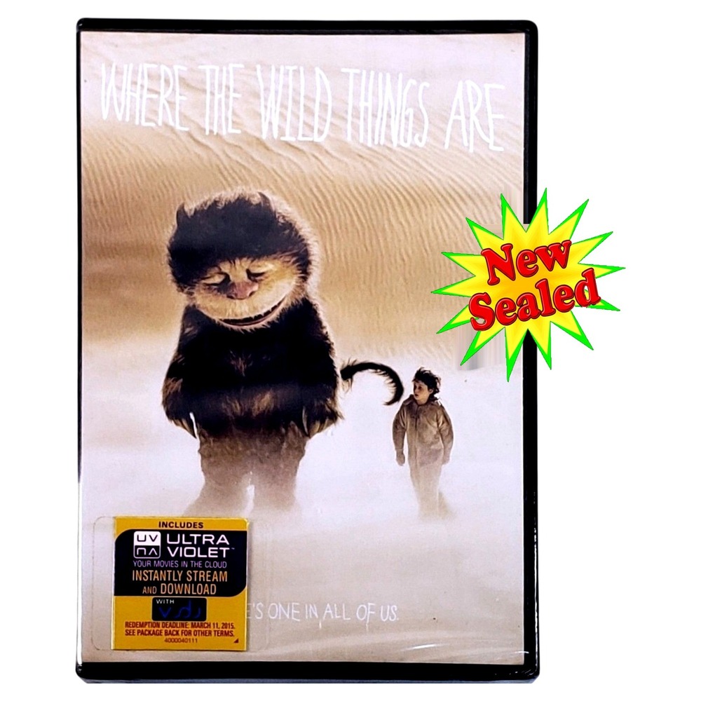 Where The Wild Things Are DVD Warner Bros Fantasy‎ Adventure Movie New Sealed